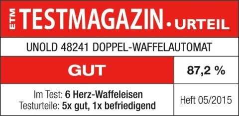 Unold 48241 gofrownica 2 gof. 1300 W Czarny, Srebrny