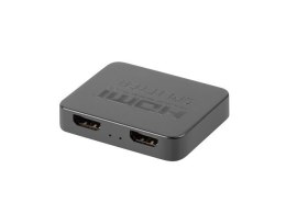 Lanberg Splitter video HDMI- 2x HDMI 4K + port USB-C czarny