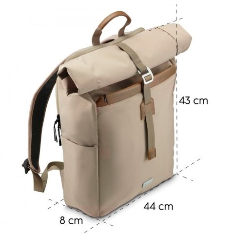 Hama Plecak do laptopa 16,2 cala Silvan beżowy