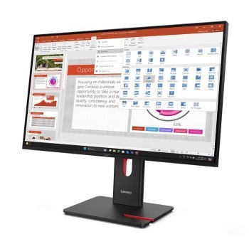 Lenovo ThinkVision T27-40 27 IPS FHD AG 4ms 300nits 120Hz HDMI DP USB Webcam Eclipse Black