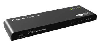Techly 104851 Rozdzielacz Splitter HDMI 2.0 1x8 4K 60Hz HDR EDID