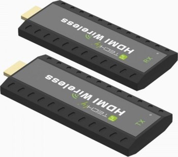 Techly 365641 Bezprzewodowy mini-Extender HDMI Full HD 1080p 60Hz, 5.8GHz, do 50m