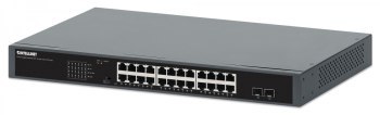 Intellinet 561907 Switch Gigabit 24x RJ45 PoE+ 370W, 2x SFP 1GbE