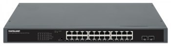 Intellinet 561907 Switch Gigabit 24x RJ45 PoE+ 370W, 2x SFP 1GbE