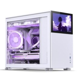 Jonsbo D31 Screen obudowa Micro-ATX, Tempered Glass - biały