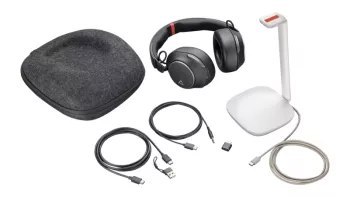 Słuchawki bezprzewodowe HP Poly Voyager Surround 85 UC Charge Stand USB-C + Adapter USB-C/A -8G7T7AA