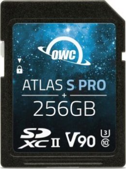 OWC SDXC Atlas S Pro 256GB UHS-II V90 290/276 MB/s