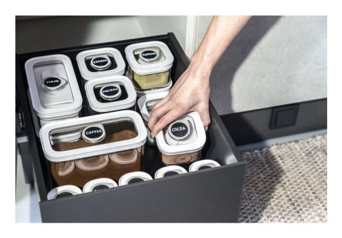 ZWILLING 1026082 Prostokątny Pojemnik 5,4 l Przezroczysty, Biały 5 szt.