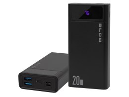 BLOW POWER BANK 20000MAH QC+PD 20W + LIGHTNING CZARNY PB20E