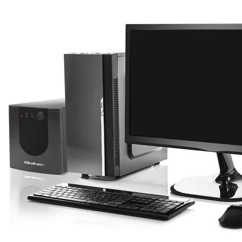 Qoltec 53777 zasilacz UPS Technologia line-interactive 2 kVA 1200 W 4 x gniazdo sieciowe