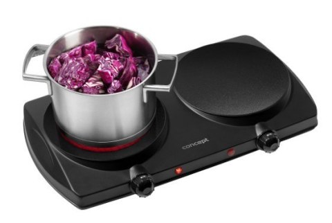 Concept Kuchenka elektryczna dwupalnikowa czarna VE3060