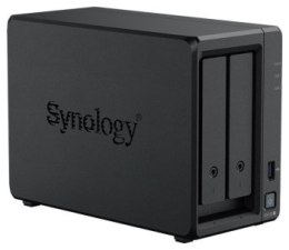 Synology DS725+ | 2-zatokowy serwer NAS, AMD Ryzen, 4GB RAM, 2.5GbE i 1GbE RJ-45, 2x M.2 NVMe, Tower