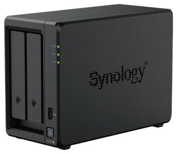 Synology DS725+ | 2-zatokowy serwer NAS, AMD Ryzen, 4GB RAM, 2.5GbE i 1GbE RJ-45, 2x M.2 NVMe, Tower