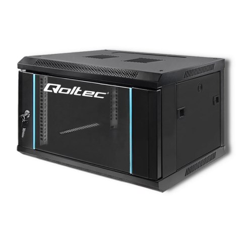 Szafa RACK 19" | 6U | 600 x 370 x 450 | Czarna | Wisząca