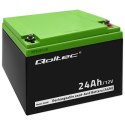 Qoltec Akumulator AGM | 12V | 24Ah | max 360A