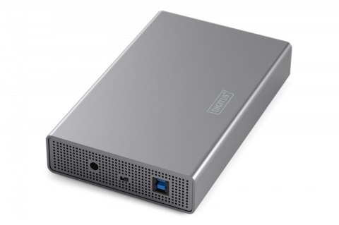 Digitus Obudowa USB 3.0 na dysk SSD/HDD 2.5" oraz 3.5" SATA III max. 16 TB z zasilaczem, aluminiowa