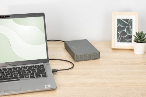 Digitus Obudowa USB 3.0 na dysk SSD/HDD 2.5" oraz 3.5" SATA III max. 16 TB z zasilaczem, aluminiowa