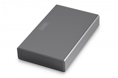 Digitus Obudowa USB 3.0 na dysk SSD/HDD 2.5" oraz 3.5" SATA III max. 16 TB z zasilaczem, aluminiowa