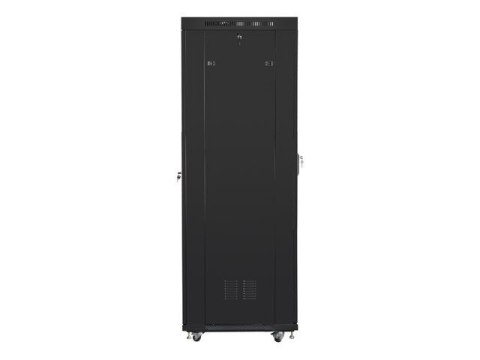 LANBERG SZAFA STOJĄCA RACK 19" 42U 800X800 DRZWI SZKLANE LCD CZARNA FF01-8842-12BL (FLAT PACK)