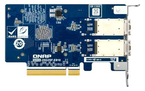 QNAP Karta sieciowa QXG-25G2SF-E810 2 port 25GbE NIC
