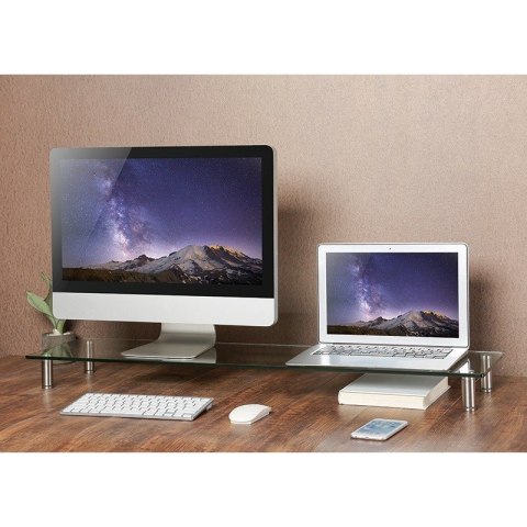 LogiLink Stolik do monitora szklany blat, 1000mm