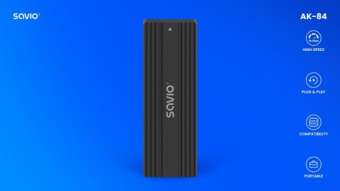 Savio Obudowa na dysk zewnętrzny M.2 SSD NVMe & NGFF Combo AK-84