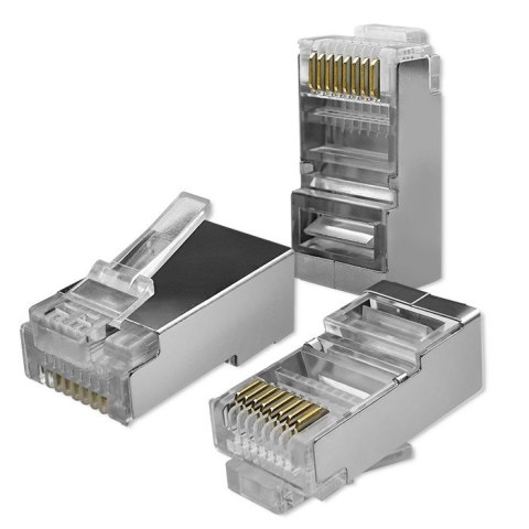 QOLTEC WTYK ZŁĄCZE MODULARNE RJ45 | CAT5E | FTP | 100SZT
