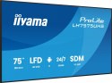 IIYAMA Monitor 75 cali LH7575UHS-B2AG,24/7,IPS,ANDROID.11,4K, WiFi, iiSignage2, FailOver, EShare, 24/7, full daisy chain