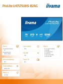 IIYAMA Monitor 75 cali LH7575UHS-B2AG,24/7,IPS,ANDROID.11,4K, WiFi, iiSignage2, FailOver, EShare, 24/7, full daisy chain