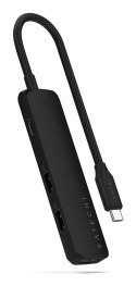 Satechi 4w1 USB-C Slim Multiport Adapter 4K - aluminiowy adapter do urządzeń mobilnych USB-C (USB-C, 4K HDMI, 2x USB-A) (black)