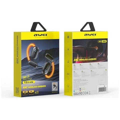 AWEI Słuchawki bluetooth 5.4 TZ13 ANC Spinner czarne