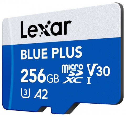 Lexar Karta pamięci microSD 256GB C10 A2 U3 V30 170MB/s Blue Plus
