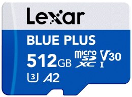 Lexar Karta pamięci microSD 512GB C10 A2 U3 V30 170MB/s Blue Plus