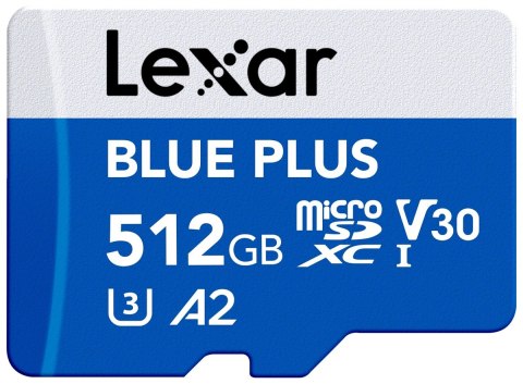 Lexar Karta pamięci microSD 512GB C10 A2 U3 V30 170MB/s Blue Plus