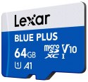 Lexar Karta pamięci microSD 64GB C10 A1 U3 V10 100MB/s Blue Plus