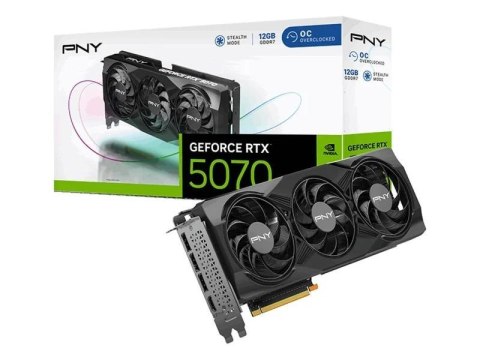 PNY GeForce RTX 5070 Overclocked Triple Fan 12GB