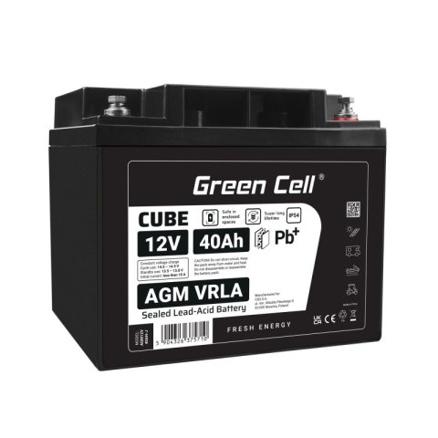 Green Cell Akumulator AGM VRLA 12V 40Ah IP54