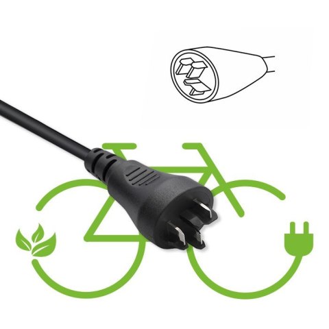 Qoltec Ładowarka Pro do roweru Bosch 36V | 42V | 2A | Bosch plug | wodoodporna + kabel zasilający