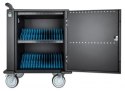 Manhattan 716000 szafka na urządzenia przenośne Wózek przenośny do zarządzania urządzeniami Czarny