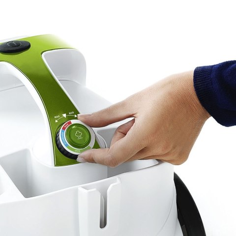Odkurzacz parowy Polti Vaporetto Smart 110 Eco, Moc 1500 W, Ciśnienie pary 4 bar, Pojemność zbiornika na wodę 2 L, Biały/Zielony