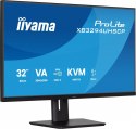 IIYAMA Monitor 31.5 cala XB3294UHSCP-B1.4K,VA,2xHDMI,DP,USB-C dock 95W, PIP,RJ45, 400cd, 2ms, 4xUSB, KVM,Sync,2x5W, HAS (150) PIVOT,
