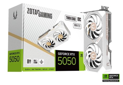 ZOTAC Karta graficzna GeForce RTX 5050 TWIN EDGE OC 8GB GDDR6 128bit 3DP/HDMI biała