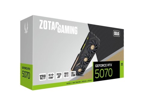 ZOTAC Karta graficzna GeForce RTX 5070 SOLID 12GB GDDR7 192bit 3DP/HDMI