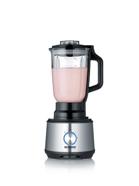 SEVERIN MULTI ROBOT KUCHENNY INOX, SZKLANY MIKSER KIELICHOWY 1,5 L, MŁYNEK 140 ML, POJEMNIK ROBOCZY 1,5 L, MOC 1200W KM3892