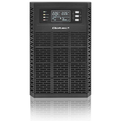 Zasilacz awaryjny UPS Qoltec 3kVA 3000W Power Factor 1.0 LCD EPO USB On-line
