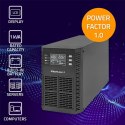 Qoltec Zasilacz awaryjny UPS 1kVA 1000W Power Factor 1.0 LCD EPO USB On-line