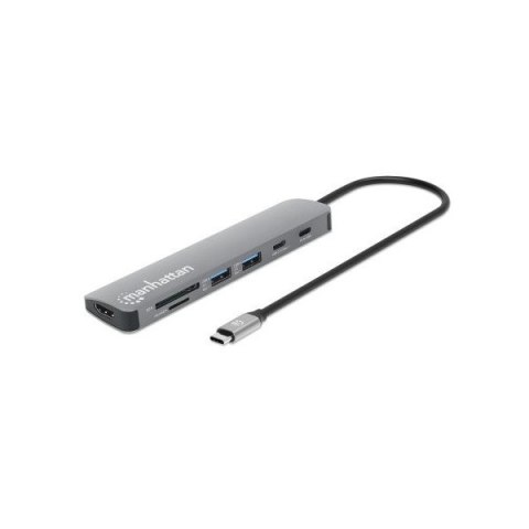 Stacja dokująca USB-C na HDMI/USB-C/PD/2x USB-A/SD/MicroSD