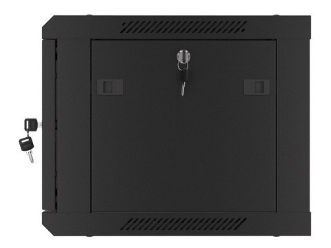 LANBERG SZAFA WISZĄCA RACK 19" 6U 600X450 DRZWI METALOWE CZARNA (FLAT PACK) WF01-6406-00B