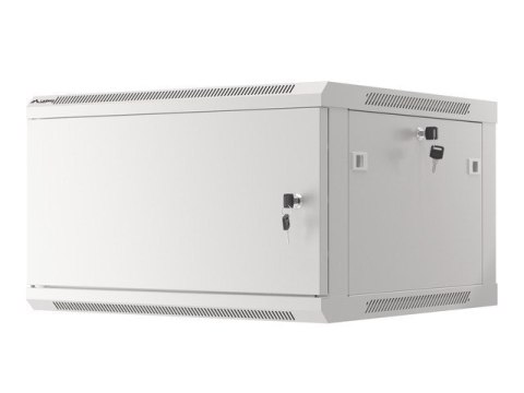 LANBERG SZAFA WISZĄCA RACK 19" 6U 600X600 DRZWI METALOWE SZARA (FLAT PACK) WF01-6606-00S