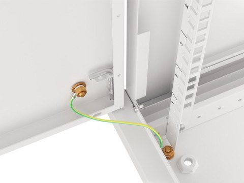 LANBERG SZAFA WISZĄCA RACK 19" 6U 600X600 DRZWI METALOWE SZARA (FLAT PACK) WF01-6606-00S